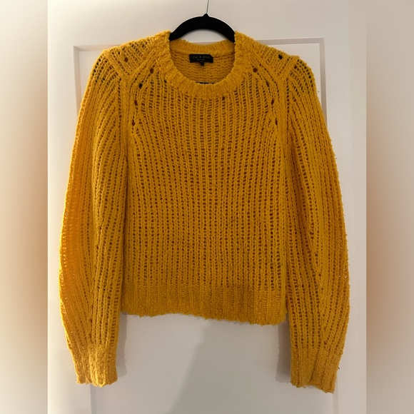 Rag & Bone Gold Arizona Merino Wool Knit Sweater - Picture 5 of 7